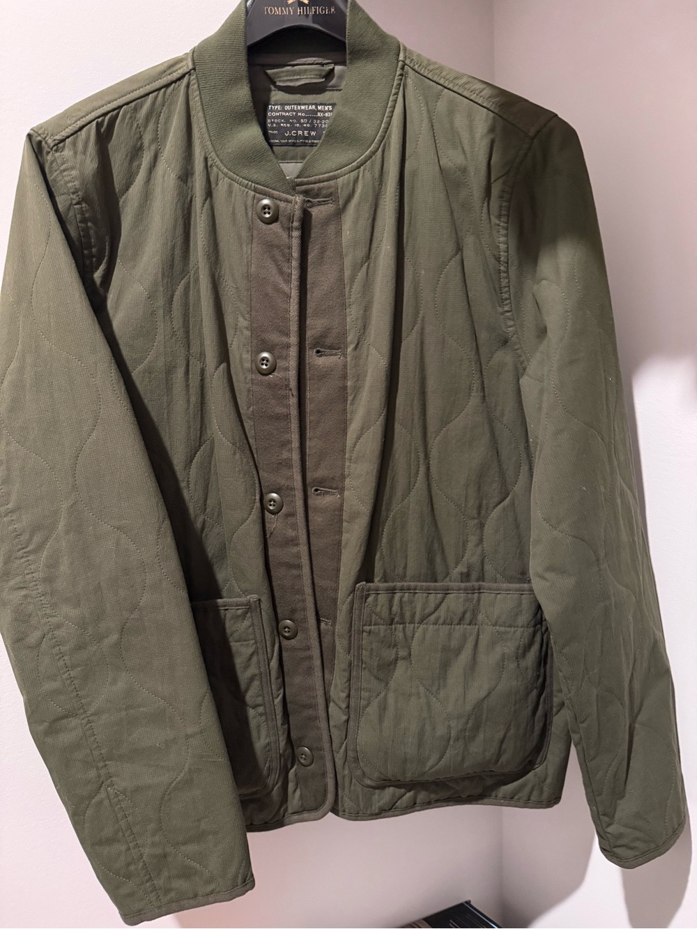 J. Crew Olive Green Quilted Lightweight Jacket